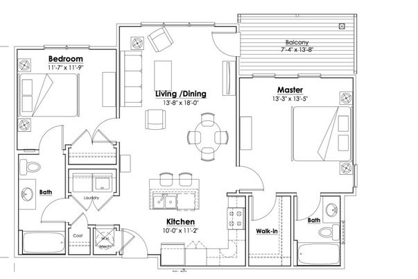 Floorplan - Bluestone Apartments