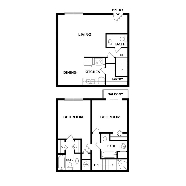 Floorplan - Lake Hefner Townhomes