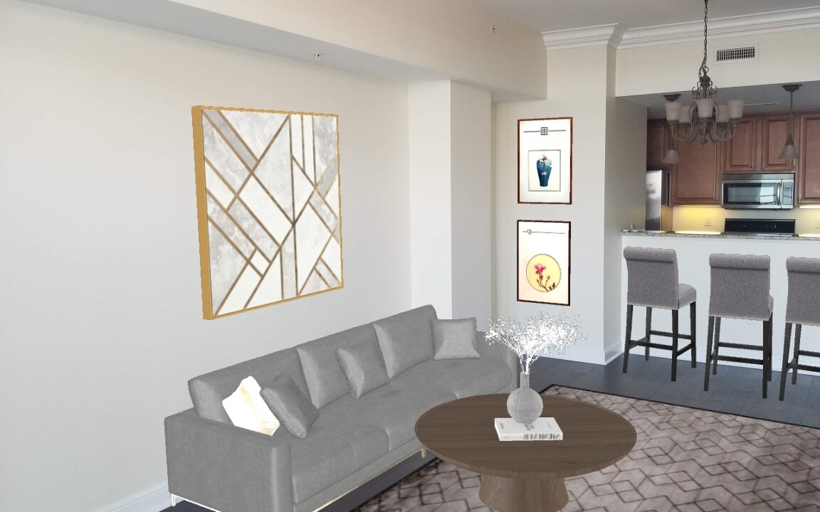 Spacious living room opens to balcony - 225 Sky Sail Blvd