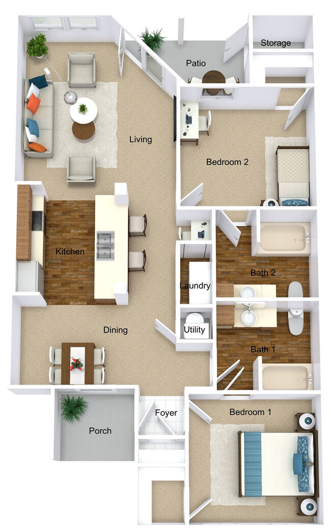 Floorplan - Lakeshore Apartments