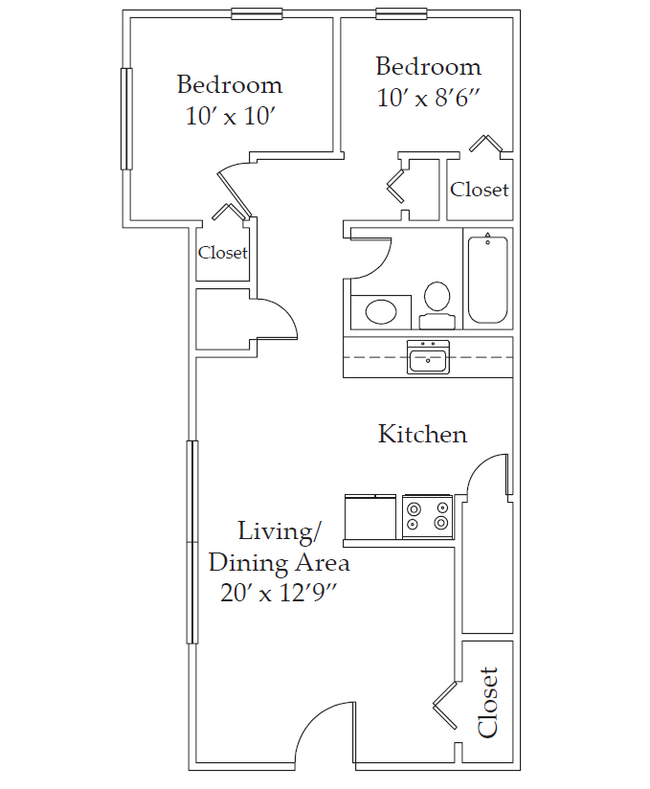 Floorplan - The Arts Apartments at Music Hall