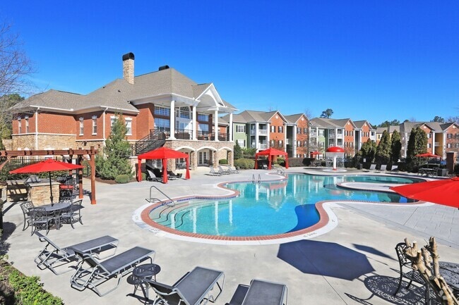 Resort-style Swimming Pool and Deck - The Glen at Alexander Apartments