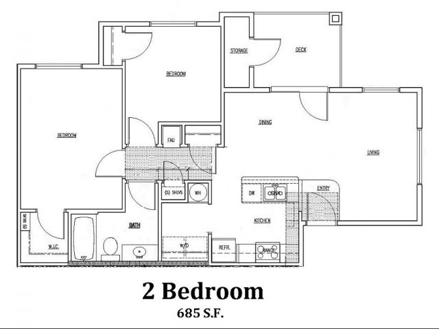 2BR/1BA - Hope Plaza Apartments