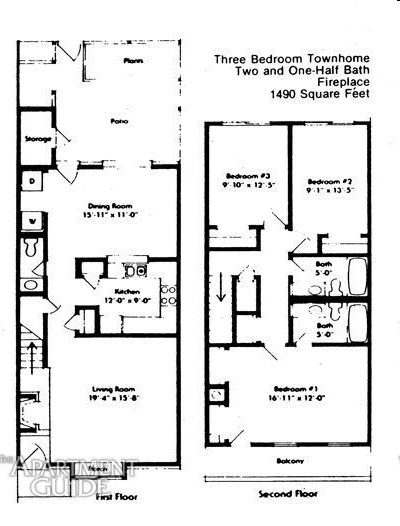 3BR/2.5BA - Carrington Townhomes