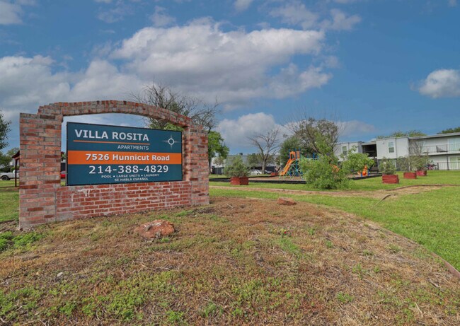 Community Entrance – Well-kept landscaping and welcoming curb appeal. - Villa Rosita Apartments