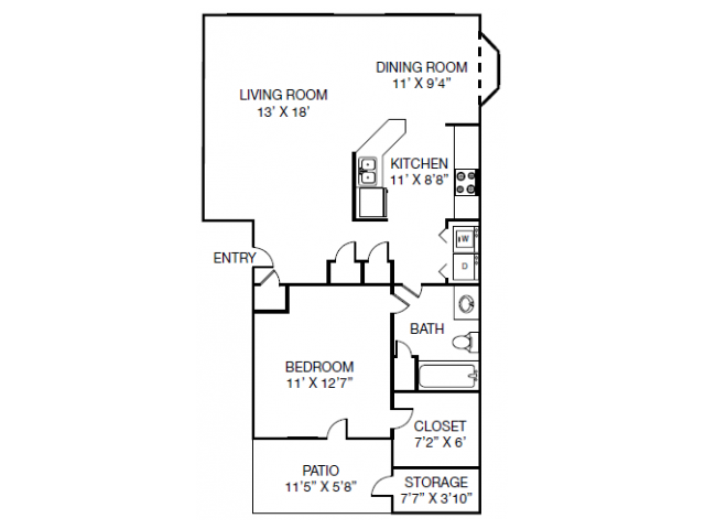 Floorplan - Caveness Farms Apartments