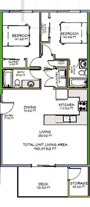 Floorplan - Cascade Meadows Apartments