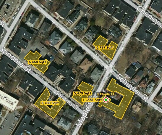 Aerial Photo - Sonoma Maple Schuyler Apts