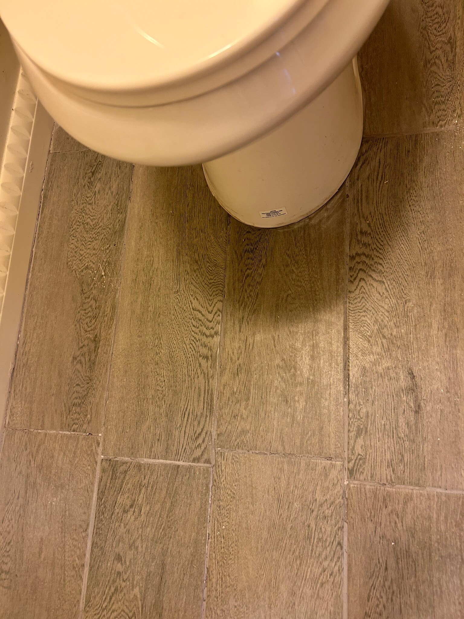 New bathroom floor tile - 5811 Whitnall Hwy