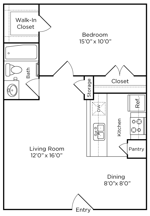 Floorplan - Alister Apartments