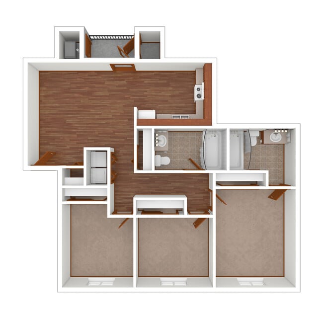 Floorplan - Falls Terrace Apartments