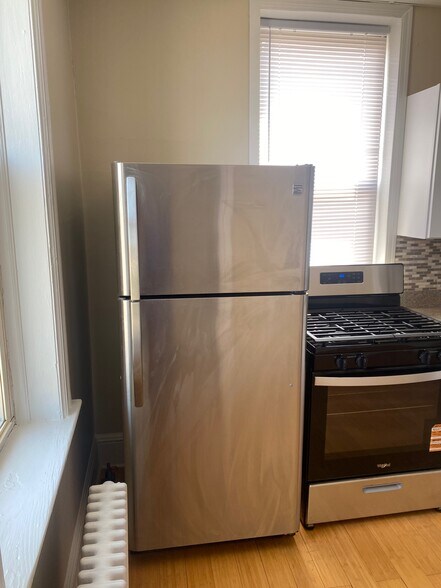 Stainless steel refrigerator - 544 Broad St