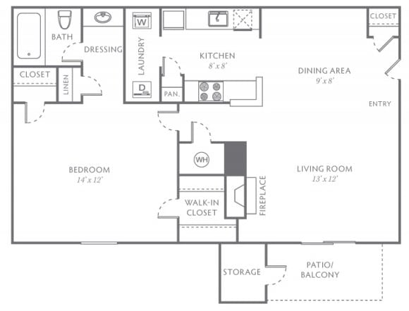 Floorplan - Woodridge Apartments
