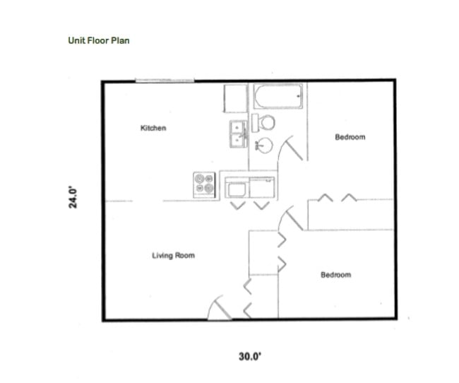 Floorplan - Southwood Apartments