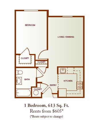 1BR/1BA - Park View at Cheltenham Senior Community