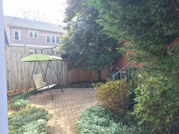 Serene and fully landscaped private back patio. - 2325 Broadmeade Road