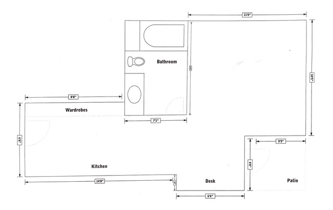 Map of the apartment - 766 Harrison St