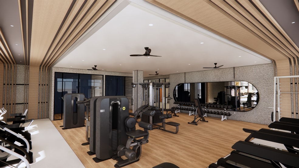 State-of-the-art fitness center (rendering) - Avalon Quincy Adams