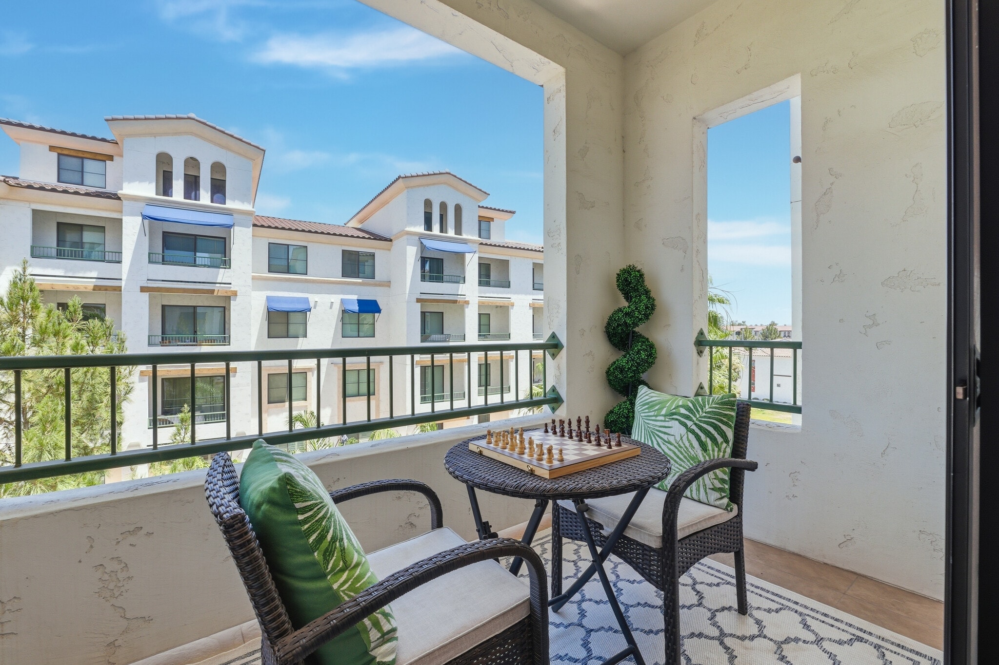 Private balcony with partial lake views. - 2511 W Queen Creek Rd