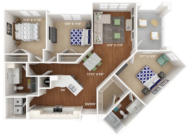 Floorplan - The Alexander at Sabal Point