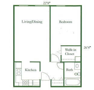 Floorplan - Park Glen Senior Apartments