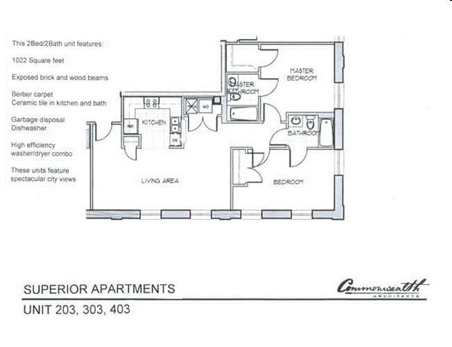 UNIT 203, 303, 403 - Superior Warehouse Apartments