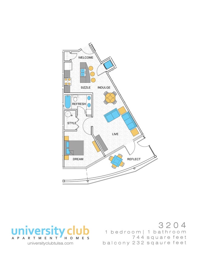 Floorplan - University Club Apartments