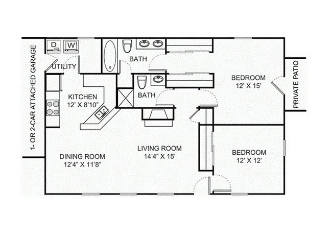 Floorplan - Kensington Grove Apartments