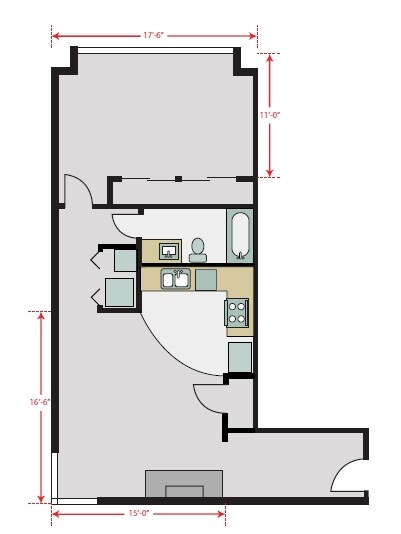 1BR/1BA - The Roberson