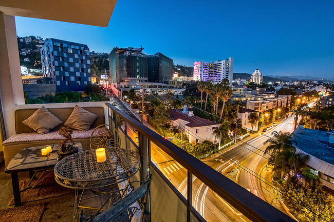 Sunset Strip Views from Balcony - 1155 N La Cienega Blvd