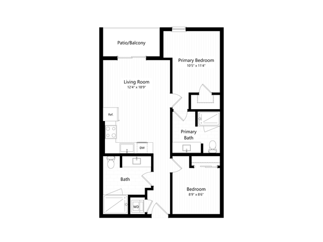 C - 2x2 floor plan THE CHARLIE SM YALE - THE CHARLIE SM YALE