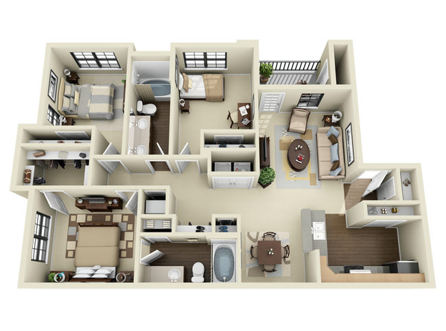 Floorplan - Mission at La Villita Apartments