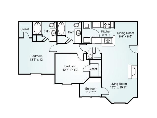 Floorplan - Chace Lake Villas