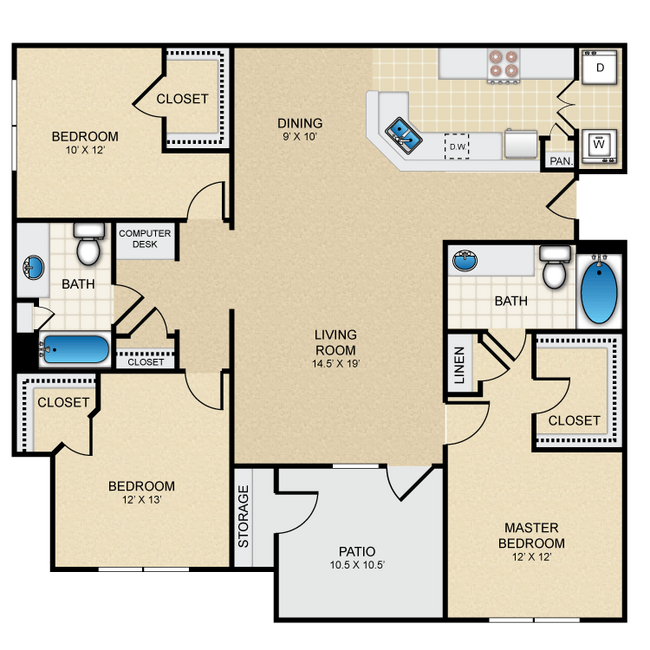 3 Bed/2 Bath - The Redland