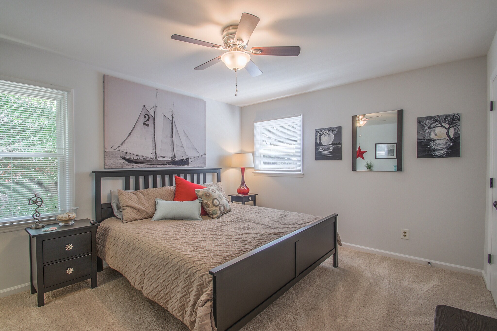 Bedroom 1 with king bed - 8800 Nightingale Ln