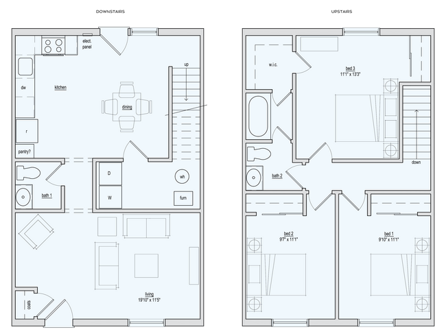 Floorplan - Spanish Lake Townhomes