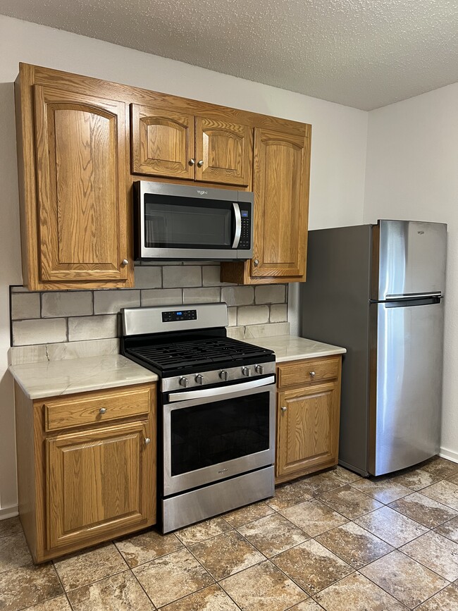 Kitchen in back - 713 Perry St