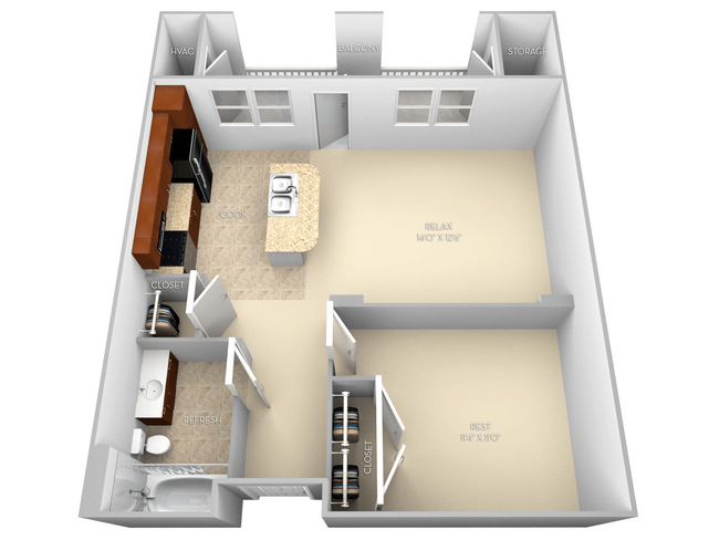 Floorplan - The Villagio Apartments