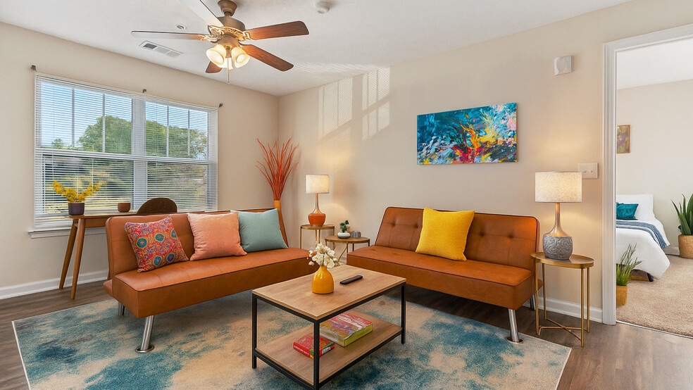 LEGENDS 2 BR | 2 BA - Living Room 1 - Legends at Armour Avenue
