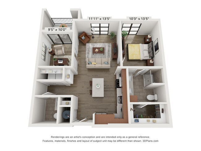 Floorplan - Wildhorse Apartments