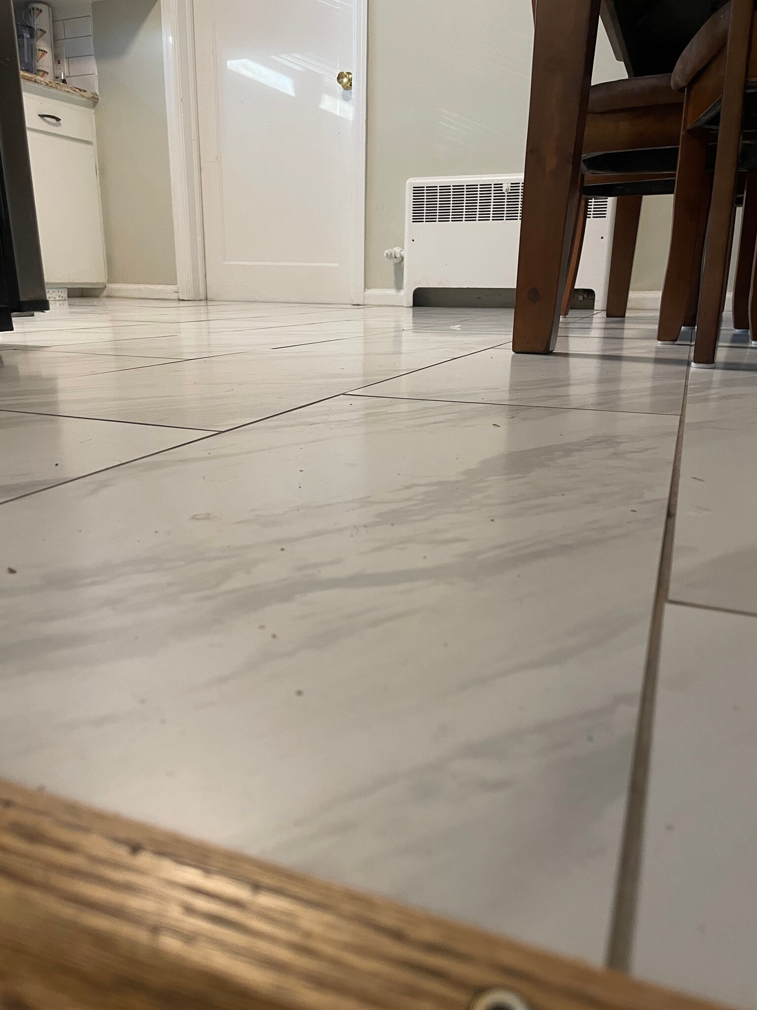 Tile in kitchen/dining - 719 East Fremont Street