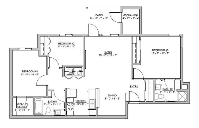 Floorplan - Copper Ridge Apartments 4