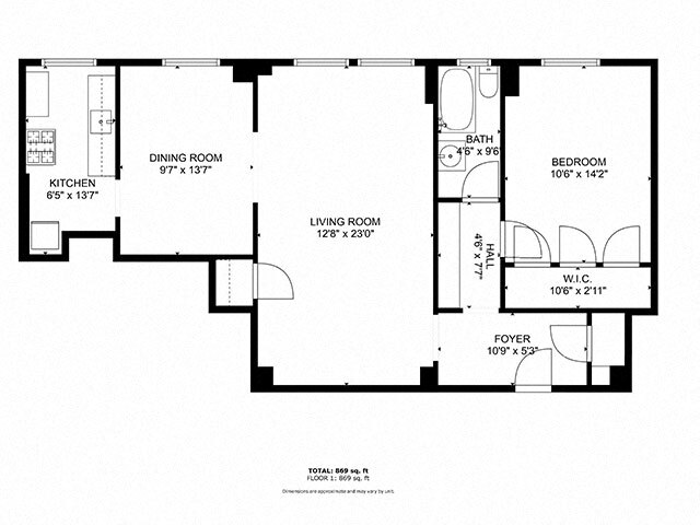 Floorplan - Hibbard Tower