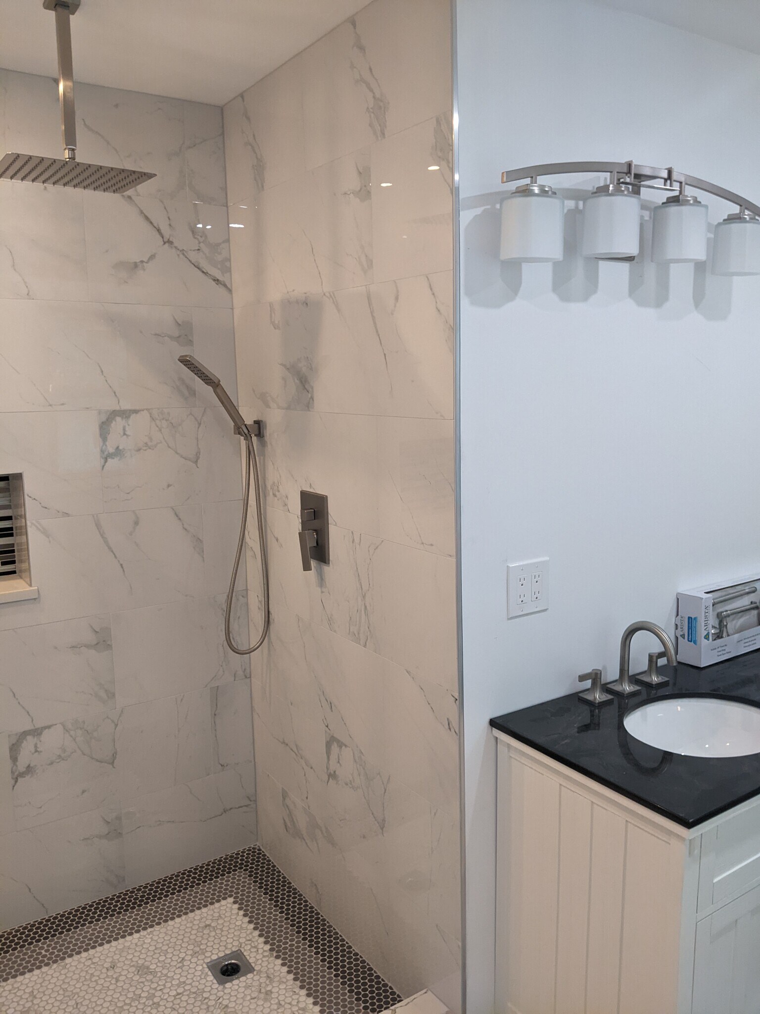 master bath shower - 544 Drakestown Rd