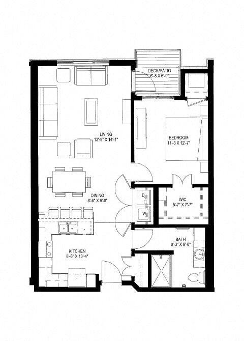 Floorplan - The Legends of Cottage Grove 55+ Apartments