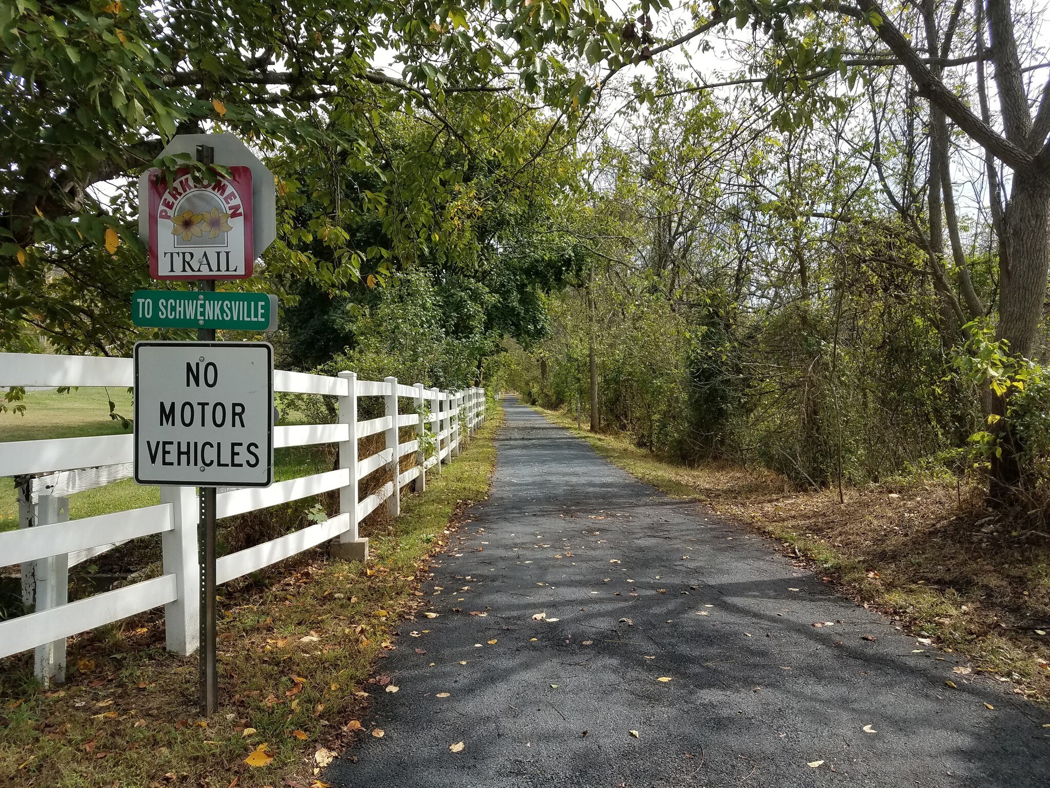 Perkiomen trail next to property - 2086 Kratz Station Rd