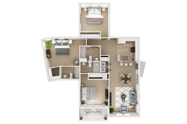 Floorplan - Kensington Apartments