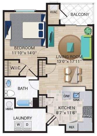 Floorplan - Montage at Hamilton Apartments 55+ Community