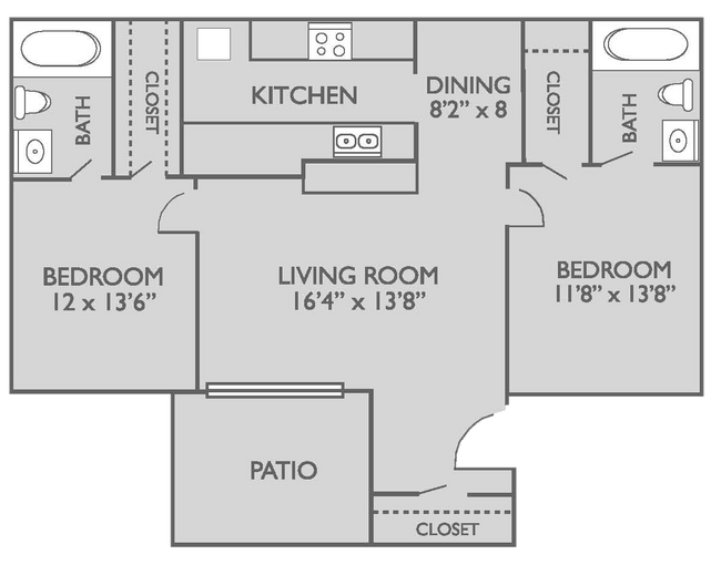 Floorplan - Brookhollow Apartments