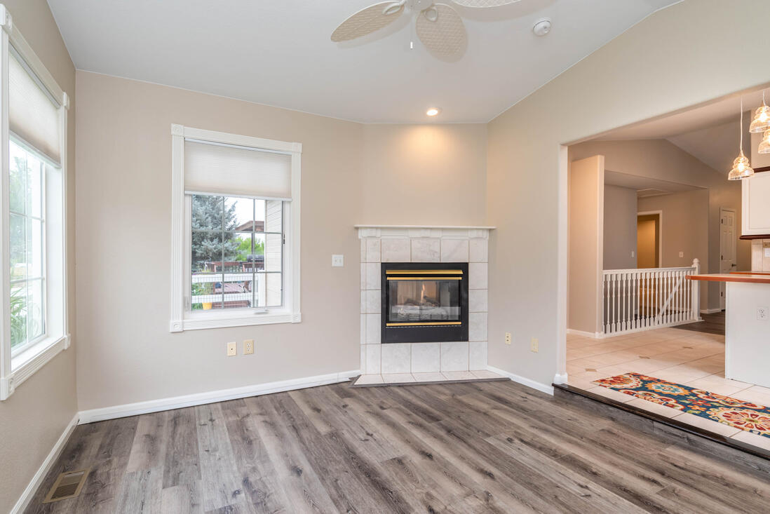 Sunroom Fireplace - 197 Johnson Dr